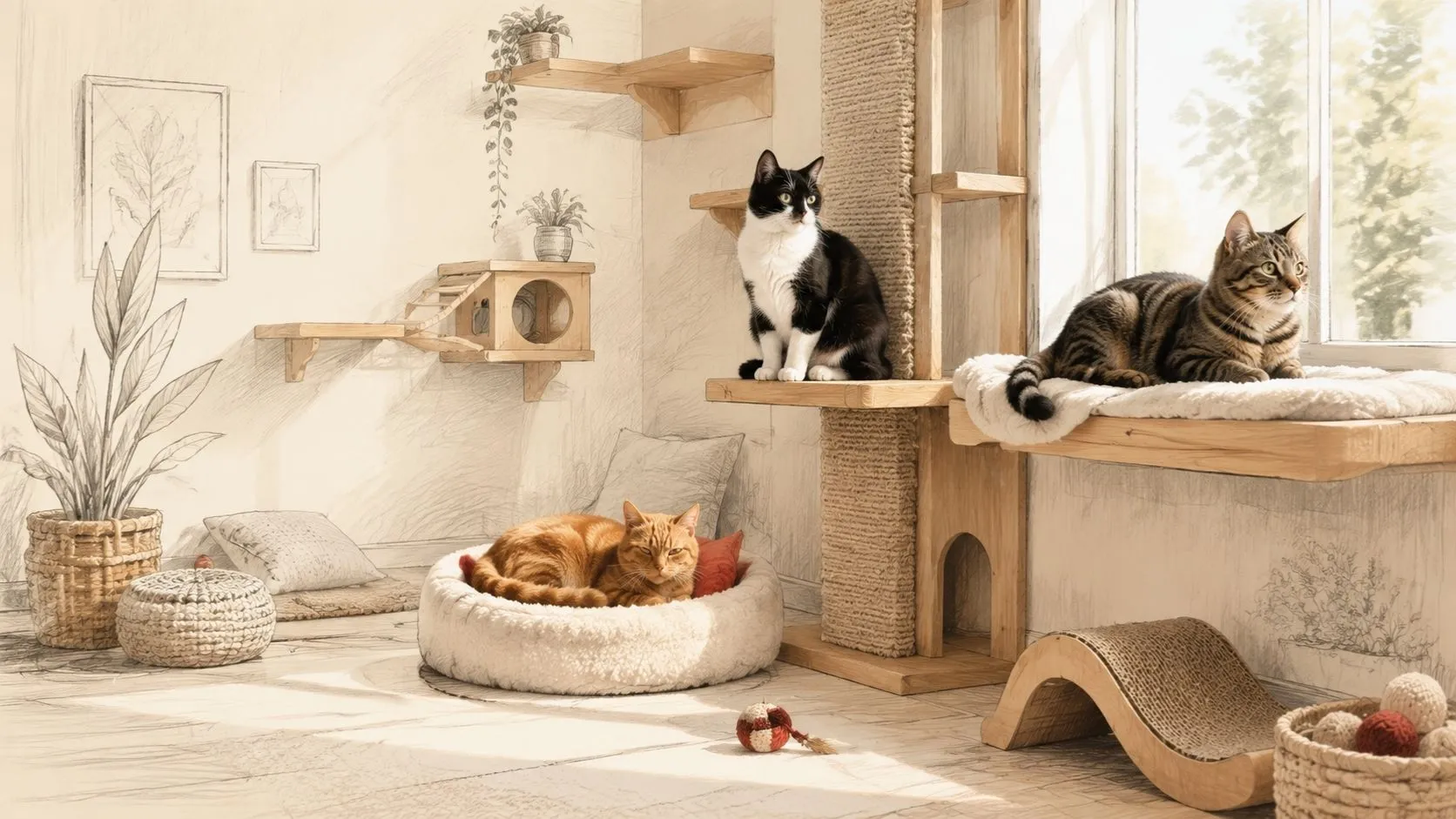 Pet216 Koşuyolu Kedi Oteli sakin ve güvenli konaklama hizmeti