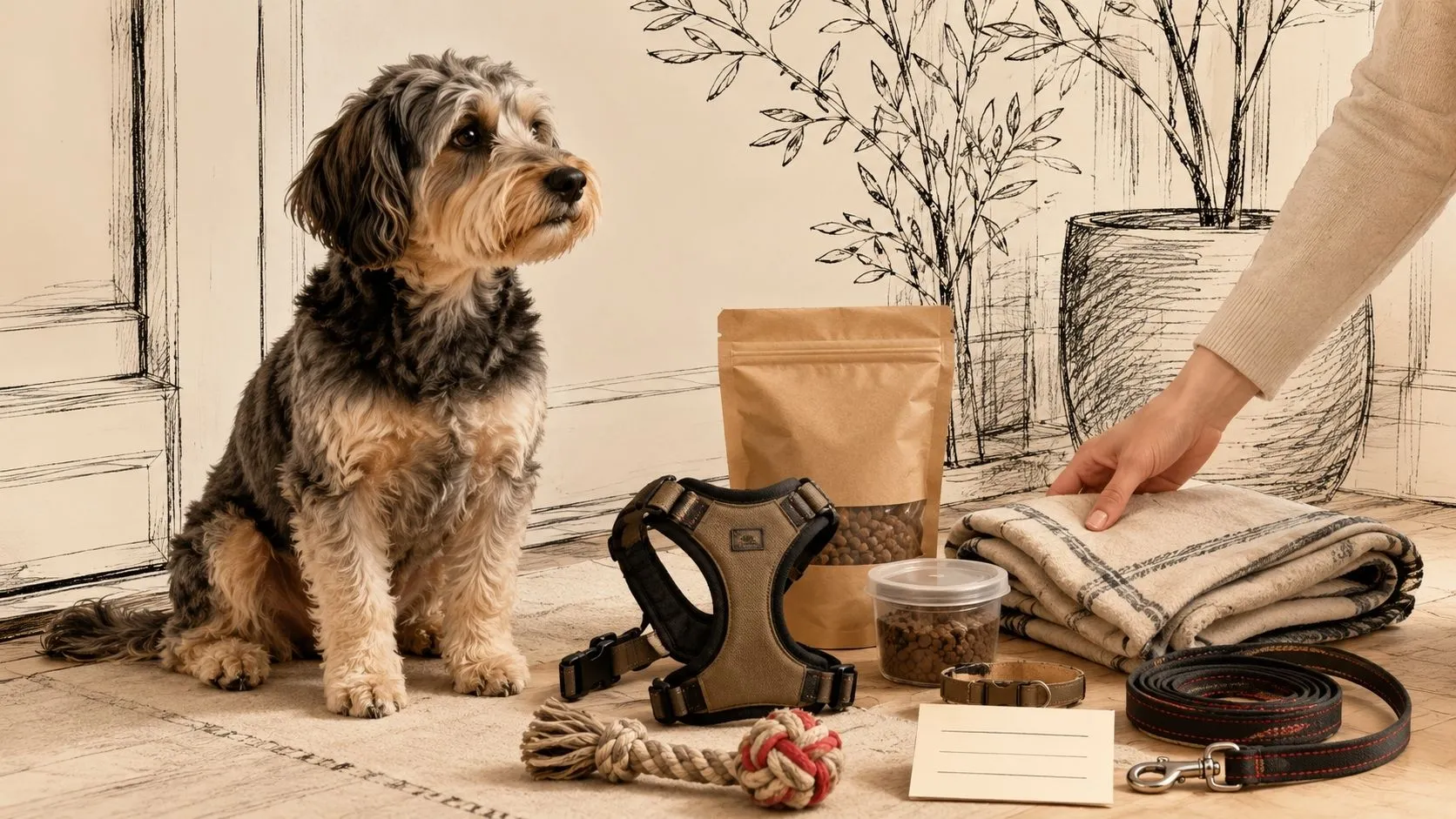 Koşuyolu Köpek Oteli konaklama öncesi mama, tasma, göğüs tasması ve hazırlık