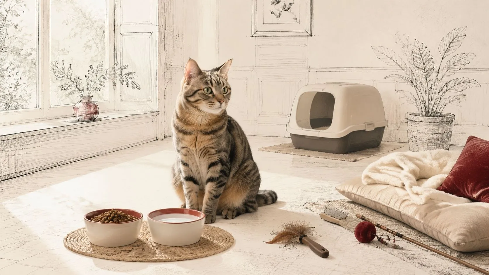 Pet216 Kedi Oteli beslenme, temizlik, dinlenme ve günlük bakım düzeni